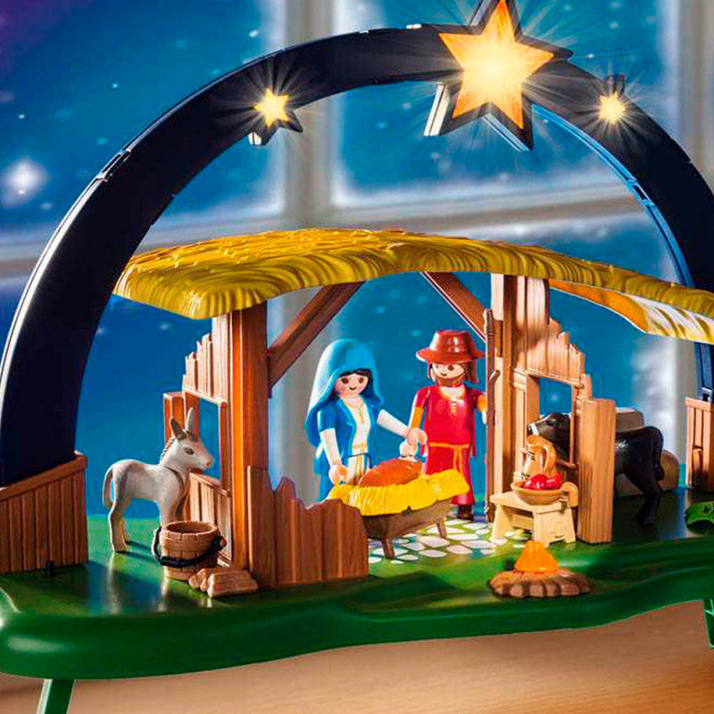 PLAYMOBIL Christmas Belén con Luz - 9494