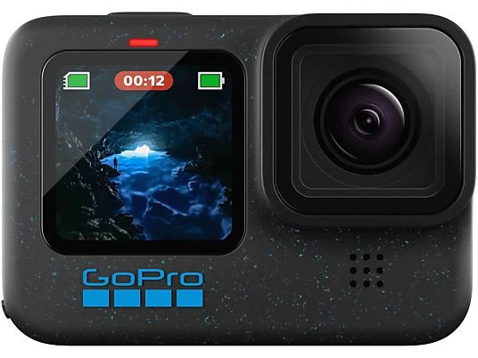 GoPro Hero 12, HyperSmooth, 27 megapixels, 5.3K, HDR, Sumergible hasta 10m, Cámara lenta, Negro