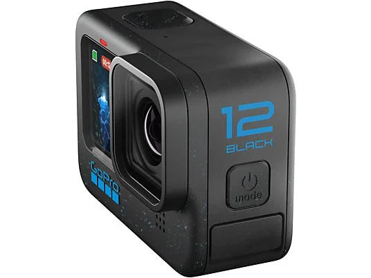GoPro Hero 12, HyperSmooth, 27 megapixels, 5.3K, HDR, Sumergible hasta 10m, Cámara lenta, Negro