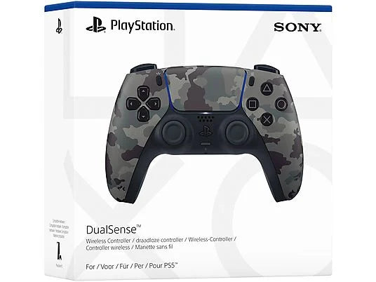 Mando PS5 - Sony Dualsense V2, Para PlayStation 5 y PC, Bluetooth, Retroalimentación háptica, Grey Camo