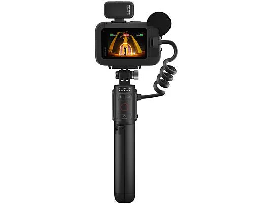 GoPro Hero 13 Black Creator Edition, HyperSmooth 6.0, 5.3K, 27 MP, Autonomía 4.5 h, HDR, Sumergible 10m, Cámara lenta, Negro
