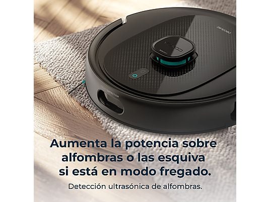 Robot aspirador - Cecotec Conga 9990 AI Spin Revolution Ultra Power Home, 4 en 1, Navegación láser, 10 kPa, 240 min, Base de autovaciado, Wi-Fi, Black