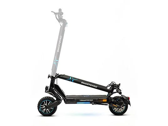 Smartgyro Crossover Dual Max 2, Potencia nominal 1000 W, Dual motor, Carga máx. 120 kg, 25km/h, Negro