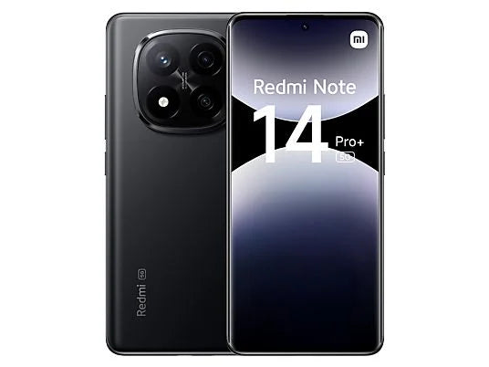 Xiaomi Redmi Note 14 Pro+ 5G, Negro medianoche, 512 GB, 12 GB RAM, 6.67" AMOLED 1.5K, Snapdragon 7s Gen 3., 5110 mAh
