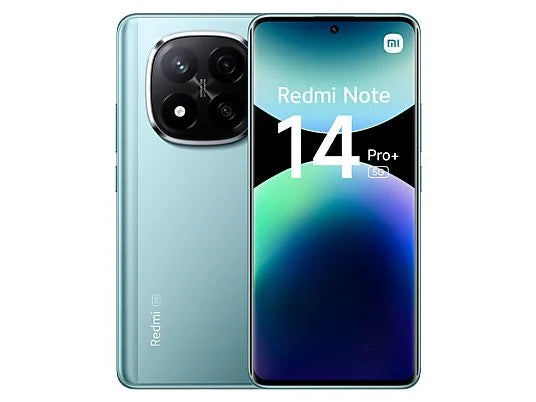 Xiaomi Redmi Note 14 Pro+ 5G, Azul ártico, 512 GB, 12 GB RAM, 6.67" AMOLED 1.5K, Snapdragon 7s Gen 3., 5110 mAh