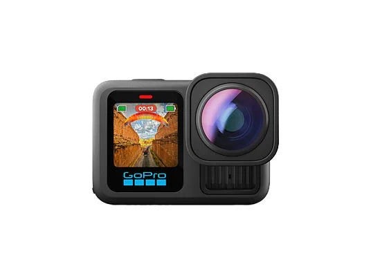 GoPro Hero13 Ultra Wide Edition, Sensor de 27 MP, Micrófono, Pantalla LCD frontal con Vista Previa, Sensor CMOS de 1/1,9", Negro