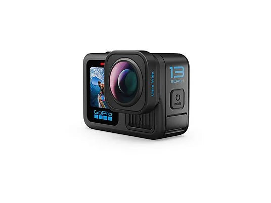 GoPro Hero13 Ultra Wide Edition, Sensor de 27 MP, Micrófono, Pantalla LCD frontal con Vista Previa, Sensor CMOS de 1/1,9", Negro