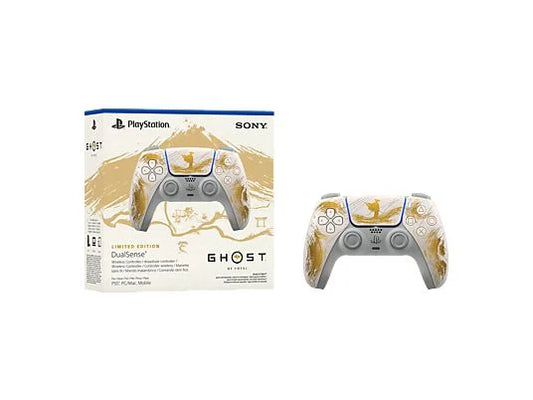 Mando PS5 - Sony Dualsense V2 (Edición limitada GOLD: Ghost of Yōtei), Para PlayStation 5 y PC, Bluetooth, Retroalimentación háptica