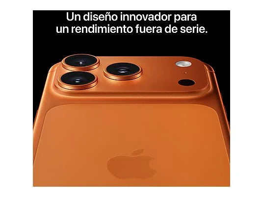 Apple iPhone 17 Pro Max, Naranja cósmico, 256 GB, 5G, 6.9 " OLED Super Retina XDR, Chip A19 Pro, iOS