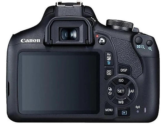 Canon EOS 2000D, 24.1 MP CMOS APS-C, Vídeo Full HD, Negro + Objetivo Canon EF-S 18-55 mm f/3.5-5.6 DC III