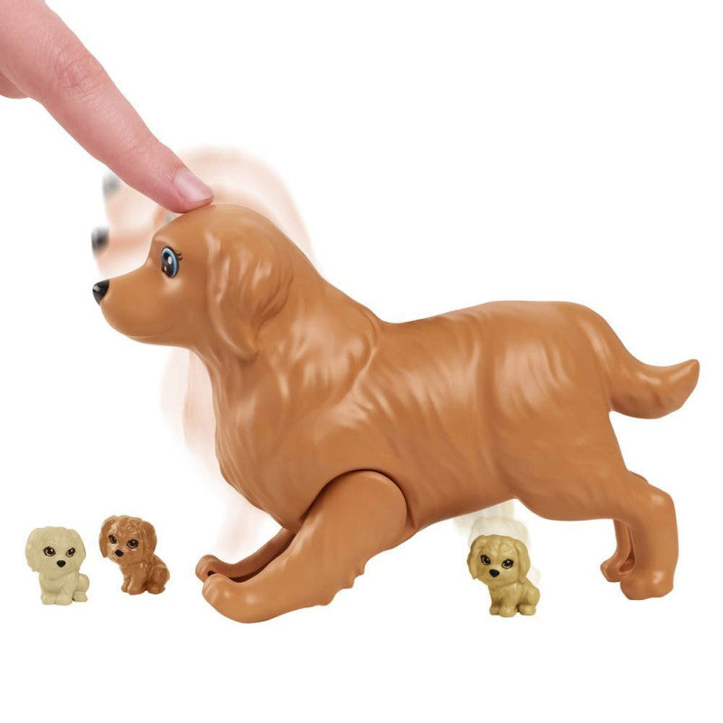 Barbie Muñeca Rubia Perritos Recién Nacidos