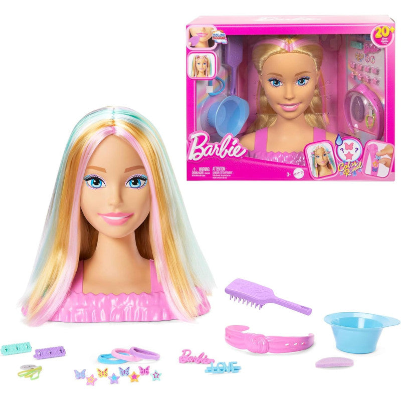 Barbie Totally Hair Color Reveal Busto de Muñeca Rubia