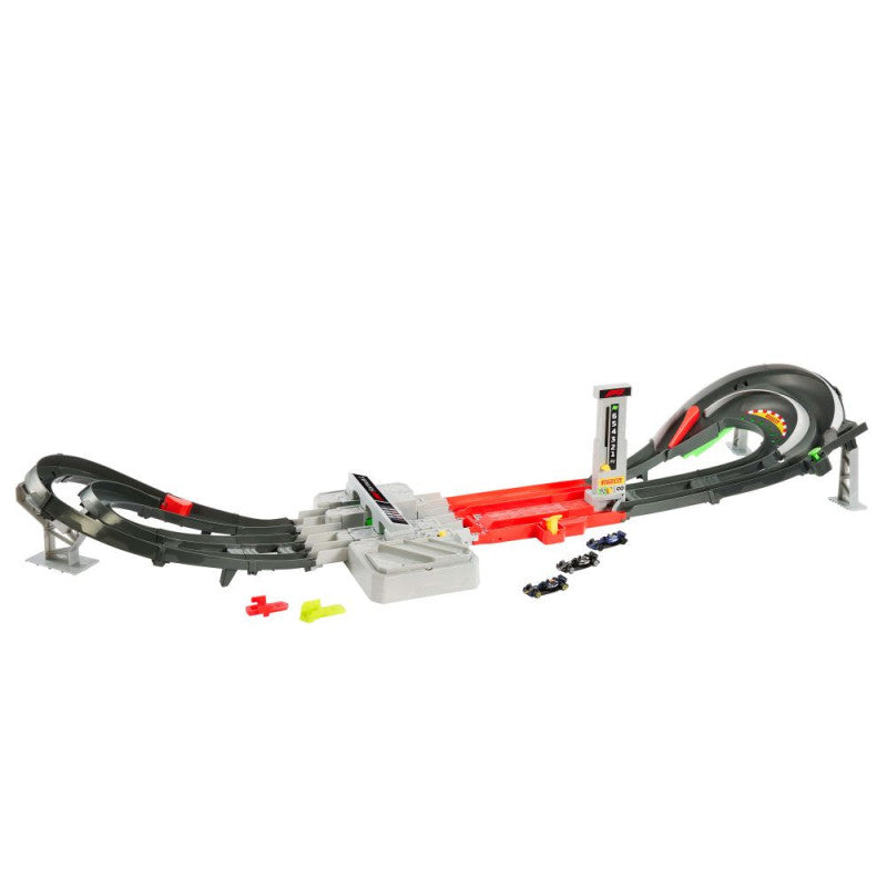 Hot Wheels Racing Conjunto Circuito de Gran Premio de Formula 1 con 3 Coches