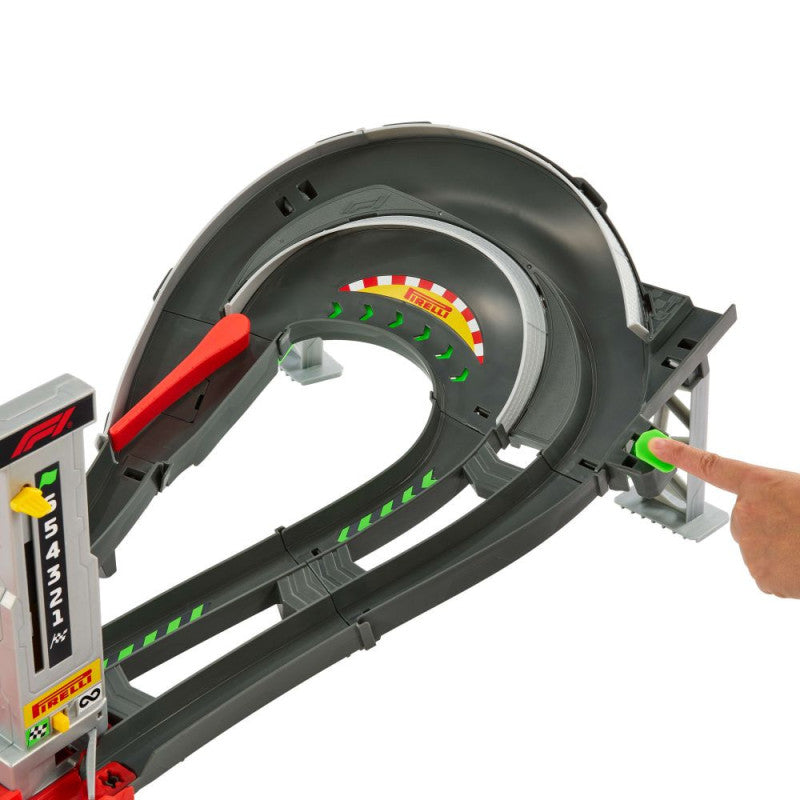 Hot Wheels Racing Conjunto Circuito de Gran Premio de Formula 1 con 3 Coches