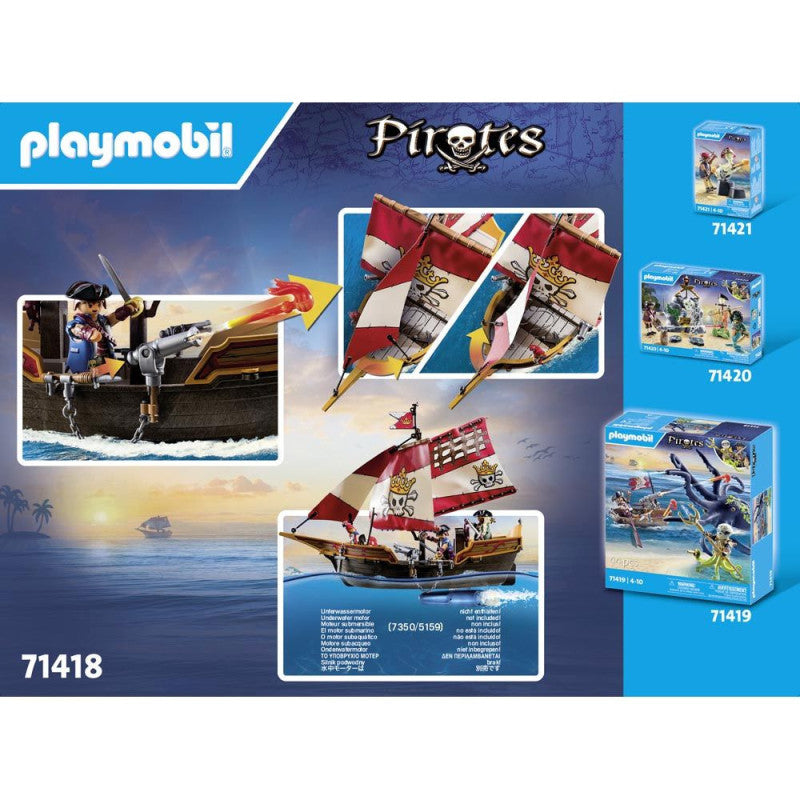 PLAYMOBIL Pirates Barco Pirata - 71418