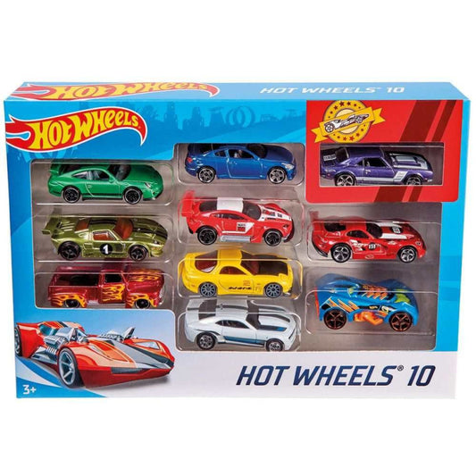 Hot Wheels Pack 10 Vehículos Varios Modelos