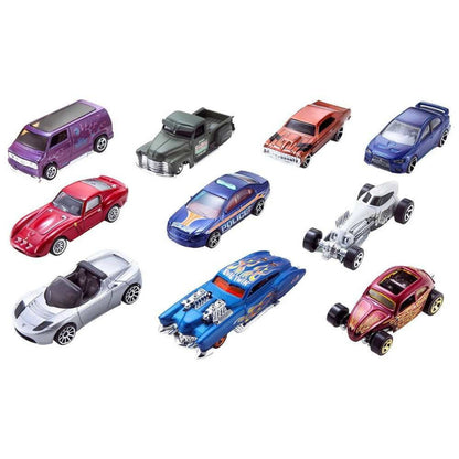 Hot Wheels Pack 10 Vehículos Varios Modelos