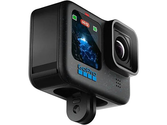 GoPro Hero 12, HyperSmooth, 27 megapixels, 5.3K, HDR, Sumergible hasta 10m, Cámara lenta, Negro