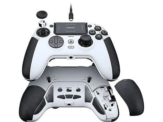 Mando PS5 - Nacon REVOLUTION 5 Pro, PS5, PS4 y PC, Inalámbrica y alámbrico, Hasta 4 perfiles, Blanco