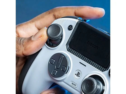 Mando PS5 - Nacon REVOLUTION 5 Pro, PS5, PS4 y PC, Inalámbrica y alámbrico, Hasta 4 perfiles, Blanco
