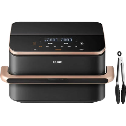 Freidora de aire - Cosori Dual Blaze Twinfry™ chef Edition, capacidad 10L, 2800W, Temporizador 1min – 48h, 6 programas en 1, Wifi, Negro