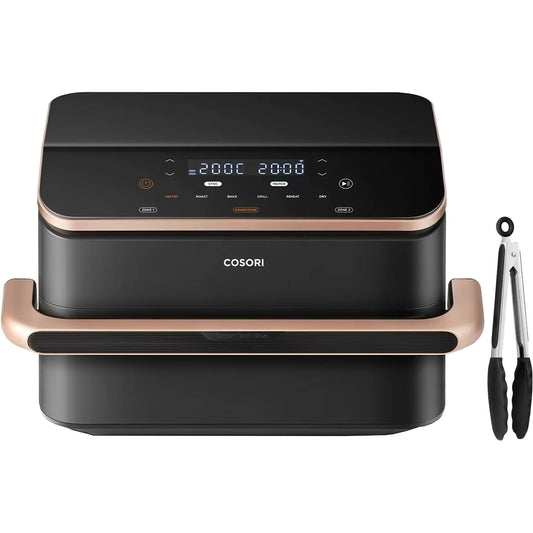 Freidora de aire - Cosori Dual Blaze Twinfry™ chef Edition, capacidad 10L, 2800W, Temporizador 1min – 48h, 6 programas en 1, Wifi, Negro