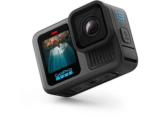 GoPro Hero 13 Black, HyperSmooth 6.0, 5.3 K, 27 megapíxeles, Autonomía 2.5 h, HDR, Sumergible hasta 10m, Cámara lenta, Negro