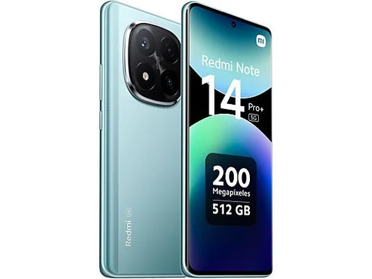 Xiaomi Redmi Note 14 Pro+ 5G, Azul ártico, 512 GB, 12 GB RAM, 6.67" AMOLED 1.5K, Snapdragon 7s Gen 3., 5110 mAh