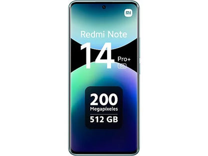 Xiaomi Redmi Note 14 Pro+ 5G, Azul ártico, 512 GB, 12 GB RAM, 6.67" AMOLED 1.5K, Snapdragon 7s Gen 3., 5110 mAh