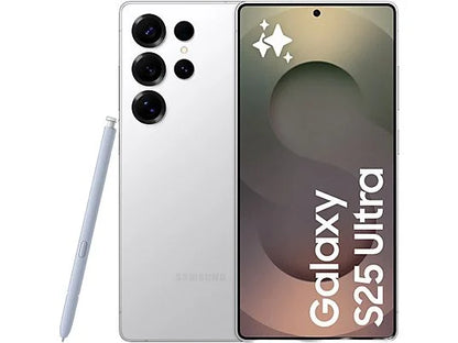 Samsung Galaxy S25 Ultra, Titanium Silver, 512 GB, 12 GB RAM, 6.9" WQHD+, Snapdragon 8, 5000 mAh, Android 15