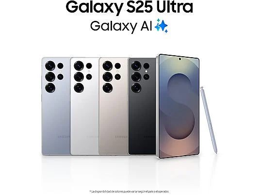 Samsung Galaxy S25 Ultra, Titanium Silver, 512 GB, 12 GB RAM, 6.9" WQHD+, Snapdragon 8, 5000 mAh, Android 15