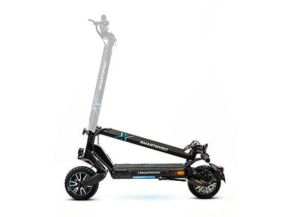 Smartgyro Crossover Dual Max 2, Potencia nominal 1000 W, Dual motor, Carga máx. 120 kg, 25km/h, Negro