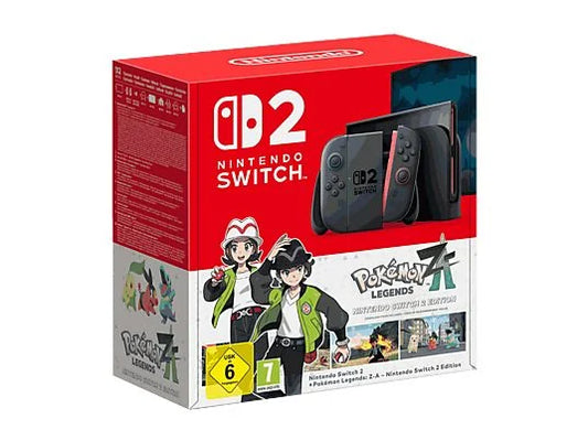 Nintendo Switch 2, 7.9” Full HD HDR 120Hz, 256 GB, Magnetic Joy-Con 2 con modo ratón, Azul y Rojo Neón + Juego Pokémon Legends Z-A (Digital)