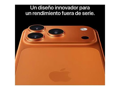 Apple iPhone 17 Pro Max, Naranja cósmico, 256 GB, 5G, 6.9 " OLED Super Retina XDR, Chip A19 Pro, iOS