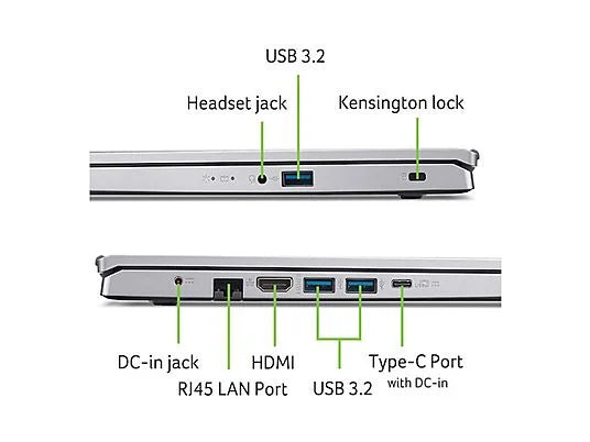 Acer Aspire Go 15 AG15-42P-R3C6, 15.6" Full-HD, AMD Ryzen™ 7 5825U, 32GB RAM, 1 TB SSD, Radeon™ Onboard Graphics, Windows 11 Home