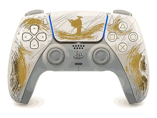 Mando PS5 - Sony Dualsense V2 (Edición limitada GOLD: Ghost of Yōtei), Para PlayStation 5 y PC, Bluetooth, Retroalimentación háptica