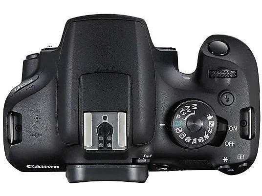 Canon EOS 2000D, 24.1 MP CMOS APS-C, Vídeo Full HD, Negro + Objetivo Canon EF-S 18-55 mm f/3.5-5.6 DC III