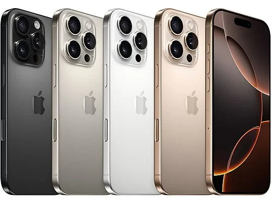 iPhone 16 Pro Max, Arena, Móvil iOS, 256 GB, 6,9 " Super Retina XDR, Ceramic Shield, 120 Hz, Recubrimiento oleofóbico, Anti-huellas, Apple, A18 Pro