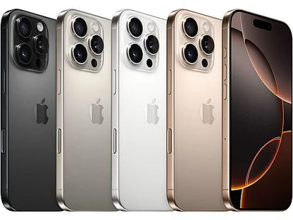 iPhone 16 Pro Max, Arena, Móvil iOS, 256 GB, 6,9 " Super Retina XDR, Ceramic Shield, 120 Hz, Recubrimiento oleofóbico, Anti-huellas, Apple, A18 Pro