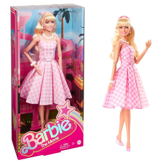 Barbie The Movie Muñeca Barbie Signature con Vestido Vintage a Cuadros
