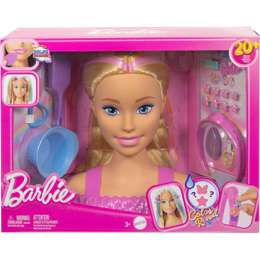 Barbie Totally Hair Color Reveal Busto de Muñeca Rubia