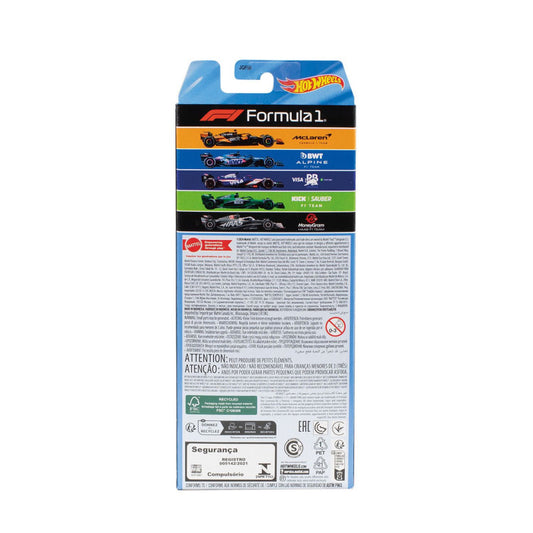 Hot Wheels Pack 5 Vehículos de Fórmula 1