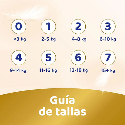 Dodot Pañales Bebé Sensitive, Talla 4 (9-14 kg), 192 Pañales + 4 Pants de Regalo, Hasta 12 h De Protección Antifugas y Cuidado de la Piel, Pack Mensual