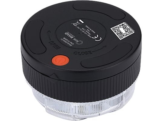 Baliza V16 - NK SOS Road Connected V16, Luz emergencia, Homologada y conectada con DGT, Señalización y geoposicionamiento, eSIM incluida, 360º, Negro