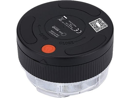 Baliza V16 - NK SOS Road Connected V16, Luz emergencia, Homologada y conectada con DGT, Señalización y geoposicionamiento, eSIM incluida, 360º, Negro