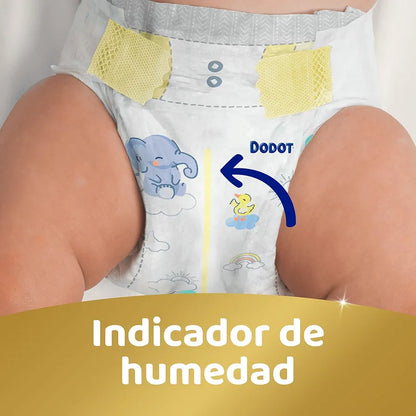 Dodot Pañales Bebé Sensitive, Talla 4 (9-14 kg), 192 Pañales + 4 Pants de Regalo, Hasta 12 h De Protección Antifugas y Cuidado de la Piel, Pack Mensual