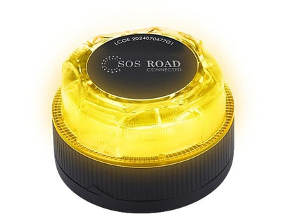 Baliza V16 - NK SOS Road Connected V16, Luz emergencia, Homologada y conectada con DGT, Señalización y geoposicionamiento, eSIM incluida, 360º, Negro