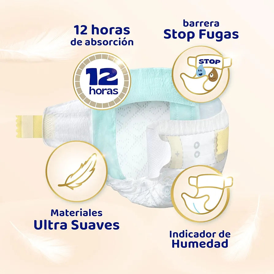 Dodot Pañales Bebé Sensitive, Talla 4 (9-14 kg), 192 Pañales + 4 Pants de Regalo, Hasta 12 h De Protección Antifugas y Cuidado de la Piel, Pack Mensual