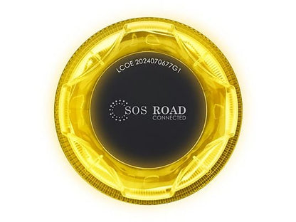 Baliza V16 - NK SOS Road Connected V16, Luz emergencia, Homologada y conectada con DGT, Señalización y geoposicionamiento, eSIM incluida, 360º, Negro